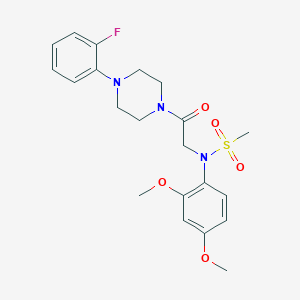 N-(2,4-dimethoxyphenyl)-N-{2-[4-(2-fluorophenyl)piperazin-1-yl]-2-oxoethyl}methanesulfonamide