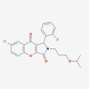 7-Chloro-1-(2-fluorophenyl)-2-(3-isopropoxypropyl)-1,2-dihydrochromeno[2,3-c]pyrrole-3,9-dione