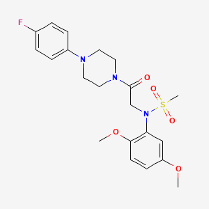 N-(2,5-dimethoxyphenyl)-N-{2-[4-(4-fluorophenyl)piperazin-1-yl]-2-oxoethyl}methanesulfonamide