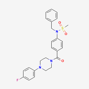 N-benzyl-N-(4-{[4-(4-fluorophenyl)-1-piperazinyl]carbonyl}phenyl)methanesulfonamide