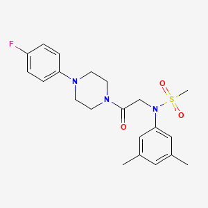 N-(3,5-dimethylphenyl)-N-{2-[4-(4-fluorophenyl)-1-piperazinyl]-2-oxoethyl}methanesulfonamide