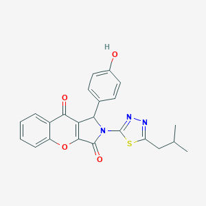 1-(4-Hydroxyphenyl)-2-(5-isobutyl-1,3,4-thiadiazol-2-yl)-1,2-dihydrochromeno[2,3-c]pyrrole-3,9-dione
