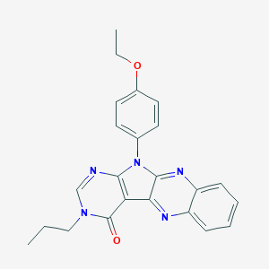 17-(4-ethoxyphenyl)-13-propyl-2,9,13,15,17-pentazatetracyclo[8.7.0.03,8.011,16]heptadeca-1,3,5,7,9,11(16),14-heptaen-12-one