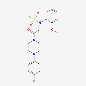 N-(2-ethoxyphenyl)-N-{2-[4-(4-fluorophenyl)-1-piperazinyl]-2-oxoethyl}methanesulfonamide