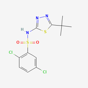 N-(5-tert-butyl-1,3,4-thiadiazol-2-yl)-2,5-dichlorobenzenesulfonamide