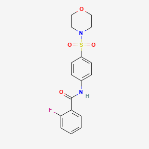 2-FLUORO-N-[4-(MORPHOLINE-4-SULFONYL)PHENYL]BENZAMIDE