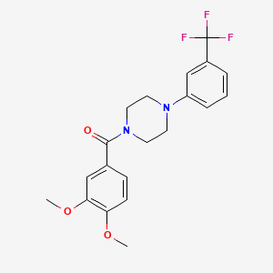 1-(3,4-dimethoxybenzoyl)-4-[3-(trifluoromethyl)phenyl]piperazine