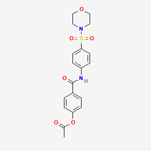 [4-[(4-morpholin-4-ylsulfonylphenyl)carbamoyl]phenyl] acetate