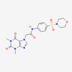 2-(1,3-dimethyl-2,6-dioxo-1,2,3,6-tetrahydro-7H-purin-7-yl)-N-[4-(morpholin-4-ylsulfonyl)phenyl]acetamide