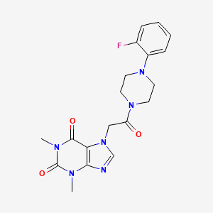 7-{2-[4-(2-fluorophenyl)piperazin-1-yl]-2-oxoethyl}-1,3-dimethyl-3,7-dihydro-1H-purine-2,6-dione