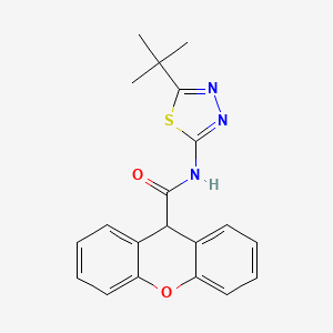 N-(5-tert-butyl-1,3,4-thiadiazol-2-yl)-9H-xanthene-9-carboxamide