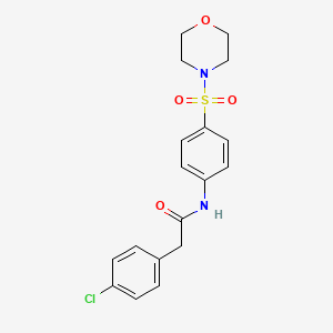 2-(4-CHLOROPHENYL)-N-[4-(MORPHOLINE-4-SULFONYL)PHENYL]ACETAMIDE