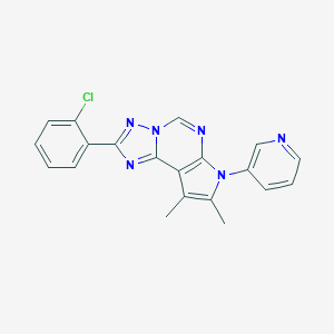 2-(2-chlorophenyl)-8,9-dimethyl-7-(3-pyridinyl)-7H-pyrrolo[3,2-e][1,2,4]triazolo[1,5-c]pyrimidine