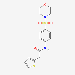 N-[4-(4-morpholinylsulfonyl)phenyl]-2-(2-thienyl)acetamide