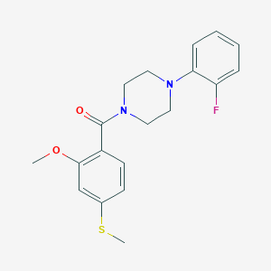 1-(2-Fluorophenyl)-4-[2-methoxy-4-(methylsulfanyl)benzoyl]piperazine