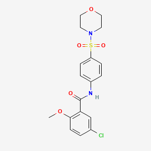 5-CHLORO-2-METHOXY-N-[4-(MORPHOLINE-4-SULFONYL)PHENYL]BENZAMIDE