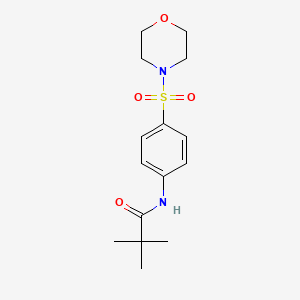 2,2-dimethyl-N~1~-[4-(morpholinosulfonyl)phenyl]propanamide