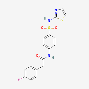 2-(4-FLUOROPHENYL)-N-{4-[(1,3-THIAZOL-2-YL)SULFAMOYL]PHENYL}ACETAMIDE