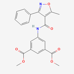 1,3-DIMETHYL 5-(5-METHYL-3-PHENYL-1,2-OXAZOLE-4-AMIDO)BENZENE-1,3-DICARBOXYLATE