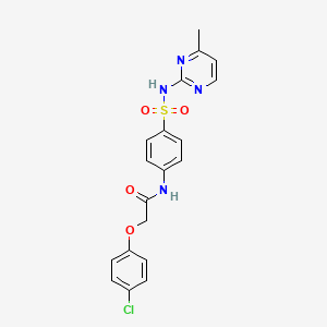 2-(4-chlorophenoxy)-N-{4-[(4-methylpyrimidin-2-yl)sulfamoyl]phenyl}acetamide