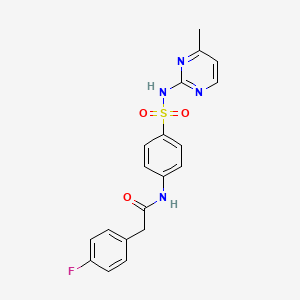 2-(4-fluorophenyl)-N-{4-[(4-methylpyrimidin-2-yl)sulfamoyl]phenyl}acetamide