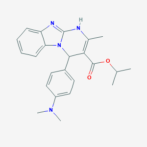 molecular formula C23H26N4O2 B358120 Isopropyl 4-[4-(dimethylamino)phenyl]-2-methyl-1,4-dihydropyrimido[1,2-a]benzimidazole-3-carboxylate CAS No. 727672-29-9