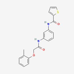 molecular formula C20H18N2O3S B3581206 N-[3-[[2-(2-Methylphenoxy)acetyl]amino]phenyl]-2-thiophenecarboxamide CAS No. 431998-23-1