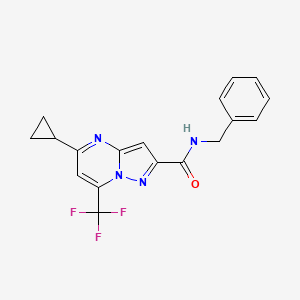 N-benzyl-5-cyclopropyl-7-(trifluoromethyl)pyrazolo[1,5-a]pyrimidine-2-carboxamide