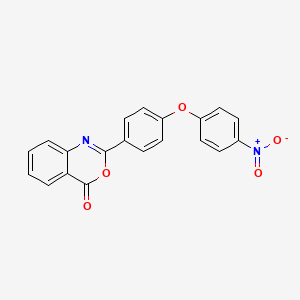 molecular formula C20H12N2O5 B3581283 2-[4-(4-nitrophenoxy)phenyl]-4H-3,1-benzoxazin-4-one 