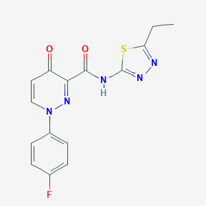 N-(5-ethyl-1,3,4-thiadiazol-2-yl)-1-(4-fluorophenyl)-4-oxo-1,4-dihydropyridazine-3-carboxamide