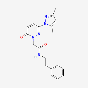 2-[3-(3,5-dimethyl-1H-pyrazol-1-yl)-6-oxopyridazin-1(6H)-yl]-N-(2-phenylethyl)acetamide