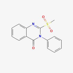 molecular formula C15H12N2O3S B3581346 2-methylsulfonyl-3-phenylquinazolin-4-one 