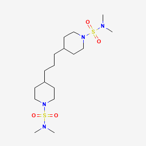 4-[3-[1-(dimethylsulfamoyl)piperidin-4-yl]propyl]-N,N-dimethylpiperidine-1-sulfonamide