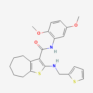 N-(2,5-dimethoxyphenyl)-2-[(2-thienylmethyl)amino]-5,6,7,8-tetrahydro-4H-cyclohepta[b]thiophene-3-carboxamide