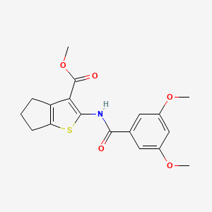 methyl 2-(3,5-dimethoxybenzamido)-4H,5H,6H-cyclopenta[b]thiophene-3-carboxylate