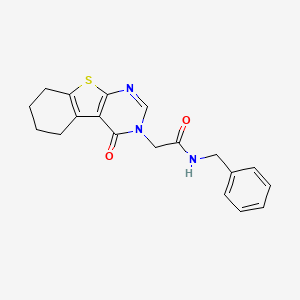 N-benzyl-2-(4-oxo-5,6,7,8-tetrahydro[1]benzothieno[2,3-d]pyrimidin-3(4H)-yl)acetamide