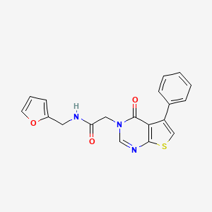 N-(2-furylmethyl)-2-(4-oxo-5-phenylthieno[2,3-d]pyrimidin-3(4H)-yl)acetamide