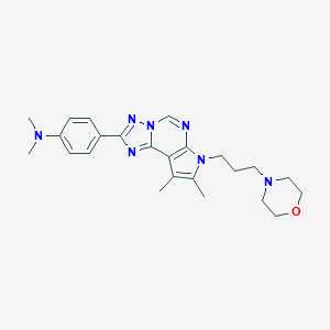 4-[11,12-Dimethyl-10-(3-morpholin-4-ylpropyl)-3,5,6,8,10-pentazatricyclo[7.3.0.02,6]dodeca-1(9),2,4,7,11-pentaen-4-yl]-N,N-dimethylaniline