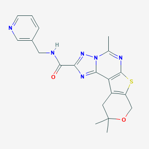 5,10,10-trimethyl-N-(3-pyridinylmethyl)-10,11-dihydro-8H-pyrano[4',3':4,5]thieno[3,2-e][1,2,4]triazolo[1,5-c]pyrimidine-2-carboxamide