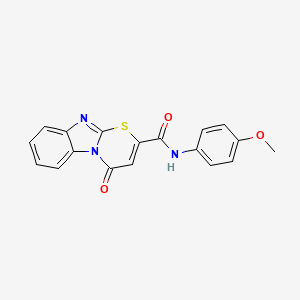 N-(4-methoxyphenyl)-4-oxo-4H-[1,3]thiazino[3,2-a]benzimidazole-2-carboxamide