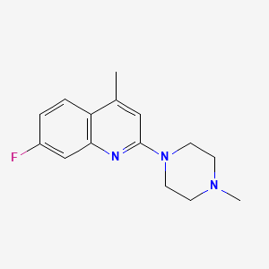 7-Fluoro-4-methyl-2-(4-methylpiperazin-1-yl)quinoline