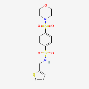 4-morpholin-4-ylsulfonyl-N-(thiophen-2-ylmethyl)benzenesulfonamide