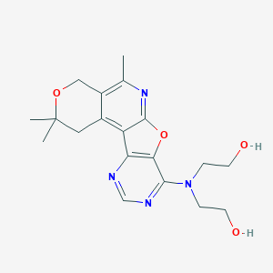 2-[(2-hydroxyethyl)(2,2,5-trimethyl-1,4-dihydro-2H-pyrano[4'',3'':4',5']pyrido[3',2':4,5]furo[3,2-d]pyrimidin-8-yl)amino]ethanol