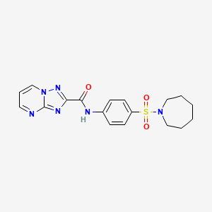 N-[4-(1-azepanylsulfonyl)phenyl][1,2,4]triazolo[1,5-a]pyrimidine-2-carboxamide