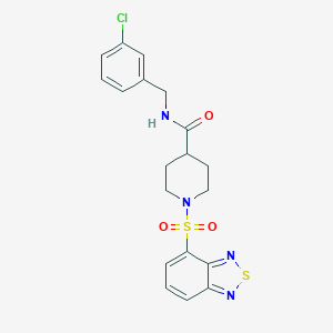 1-(2,1,3-benzothiadiazol-4-ylsulfonyl)-N-(3-chlorobenzyl)-4-piperidinecarboxamide