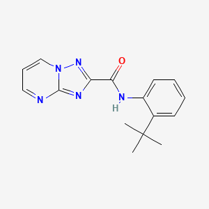 molecular formula C16H17N5O B3581641 N-(2-tert-butylphenyl)-[1,2,4]triazolo[1,5-a]pyrimidine-2-carboxamide 