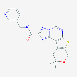 10,10-dimethyl-N-(3-pyridinylmethyl)-10,11-dihydro-8H-pyrano[4',3':4,5]thieno[3,2-e][1,2,4]triazolo[1,5-c]pyrimidine-2-carboxamide