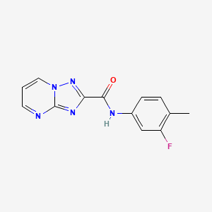 N-(3-fluoro-4-methylphenyl)[1,2,4]triazolo[1,5-a]pyrimidine-2-carboxamide