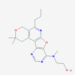 2-[(2,2-dimethyl-5-propyl-1,4-dihydro-2H-pyrano[4'',3'':4',5']pyrido[3',2':4,5]furo[3,2-d]pyrimidin-8-yl)(methyl)amino]ethanol