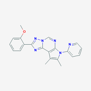 2-[8,9-dimethyl-7-(2-pyridinyl)-7H-pyrrolo[3,2-e][1,2,4]triazolo[1,5-c]pyrimidin-2-yl]phenyl methyl ether